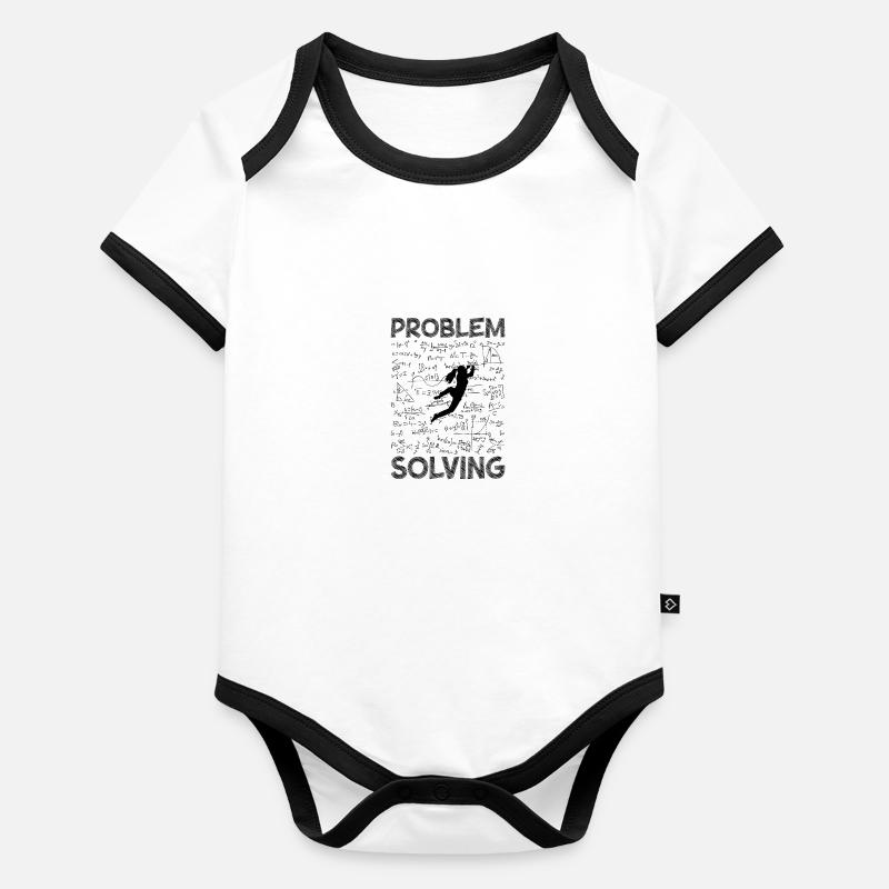 Résolution de problèmes Grimpeur Bloc Pun Rock Body Bébé bio contrasté manches courtes