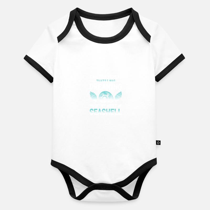 Womens Shelling Shell Collecting Seashells Organic Baby Contrasting Bodysuit