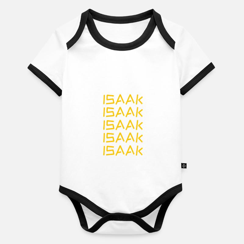 Isaac Body Bébé bio contrasté manches courtes