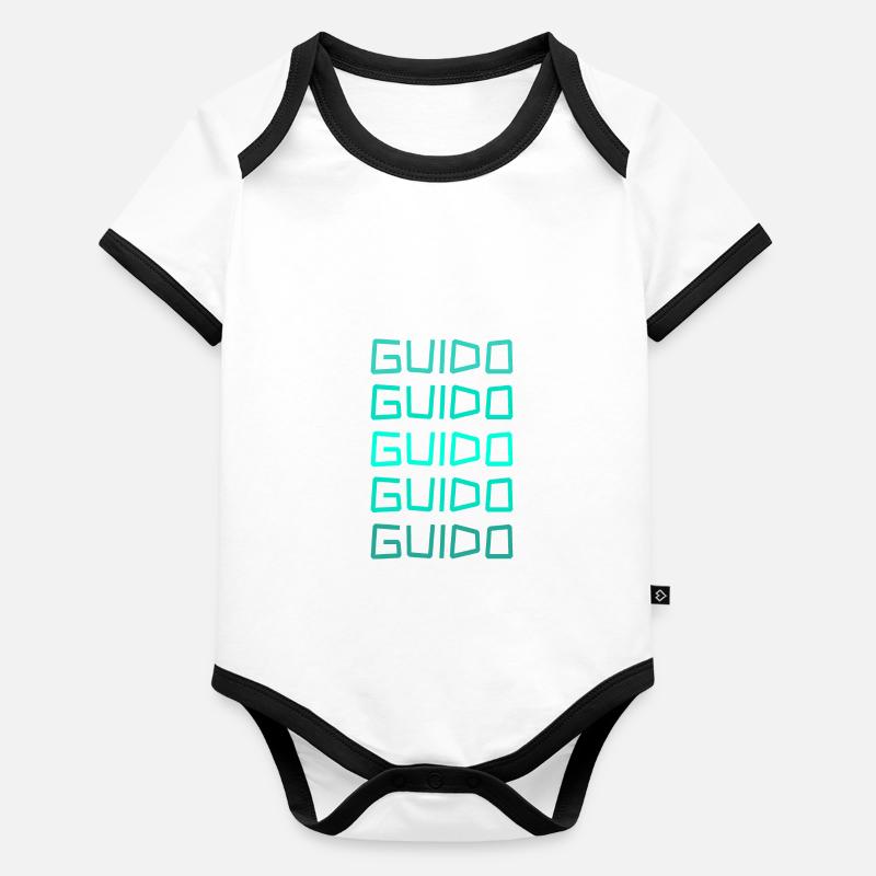 Guido Body Bébé bio contrasté manches courtes
