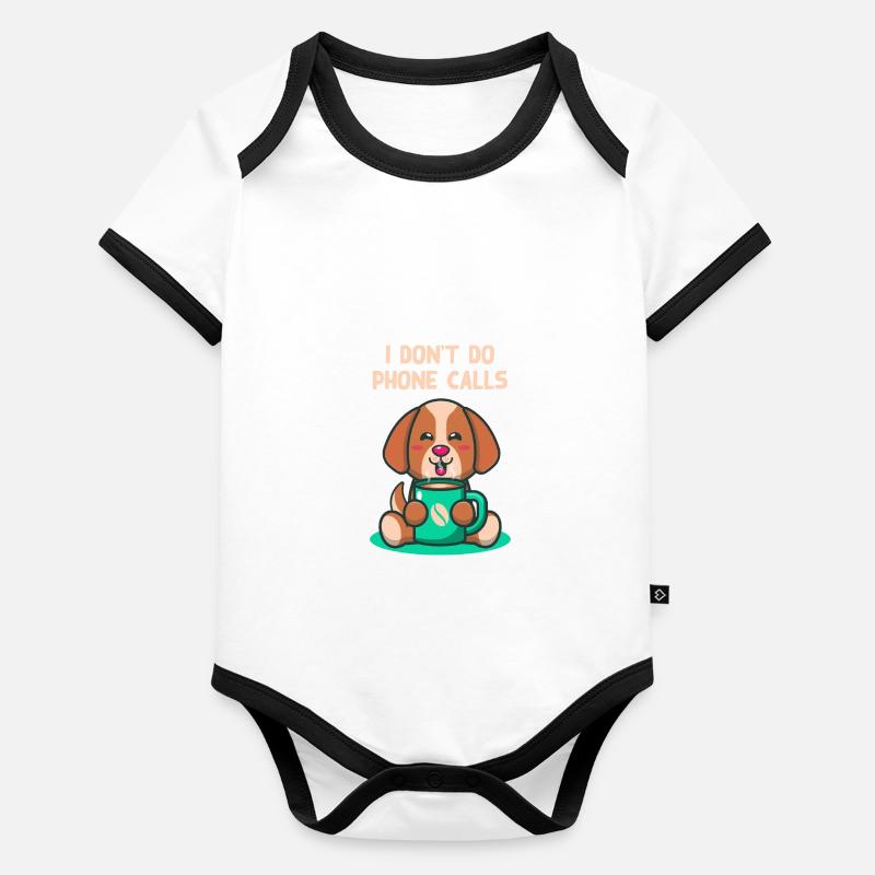 I don't do a telephone introvert Che Organic Baby Contrasting Bodysuit