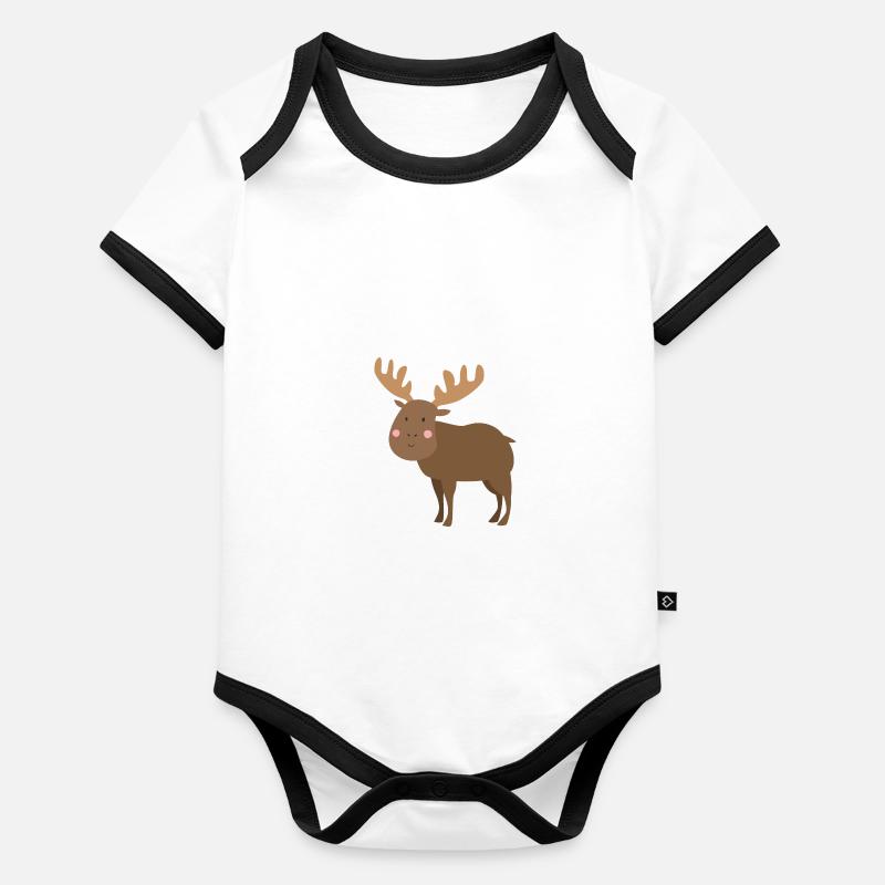 Orignal doux Body Bébé bio contrasté manches courtes