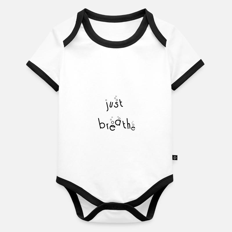 JUST BREATHE : : CADEAU Body Bébé bio contrasté manches courtes