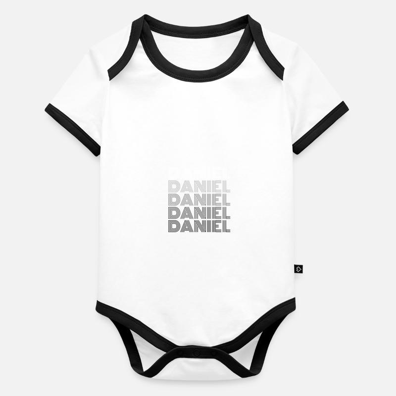 Daniel Baby Bio-Kurzarm-Kontrastbody
