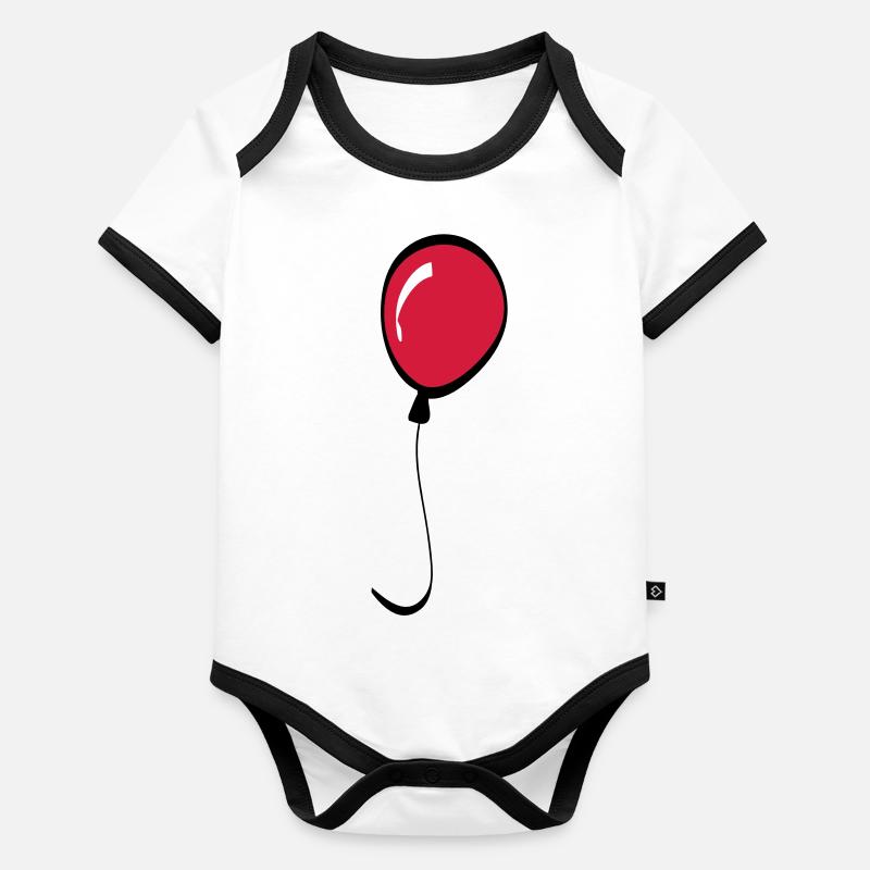 ballon Body Bébé bio contrasté manches courtes