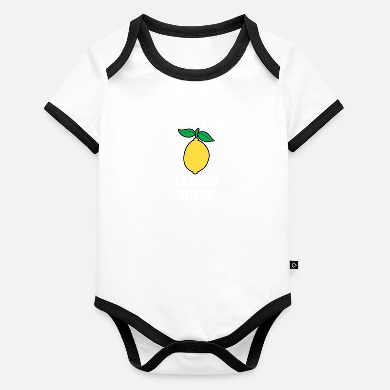 Jus de citron Limonade Agrumes Body Bébé bio contrasté manches courtes