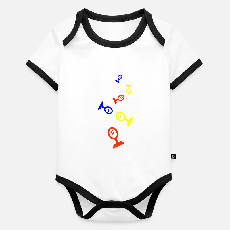 Mirror Icon Silhouette Organic Baby Contrasting Bodysuit