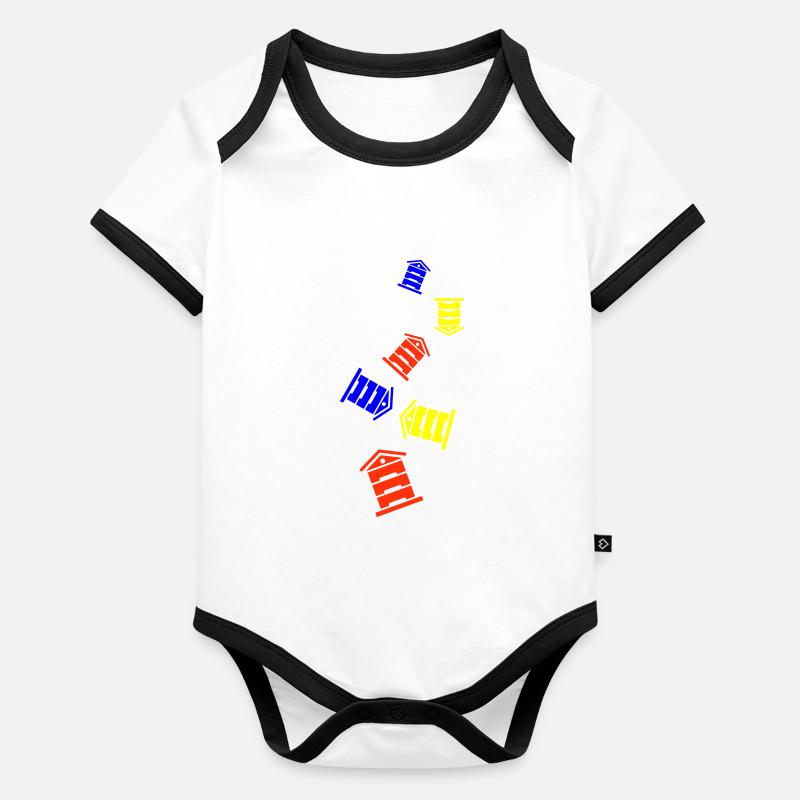 Honey Beekeeper Organic Baby Contrasting Bodysuit