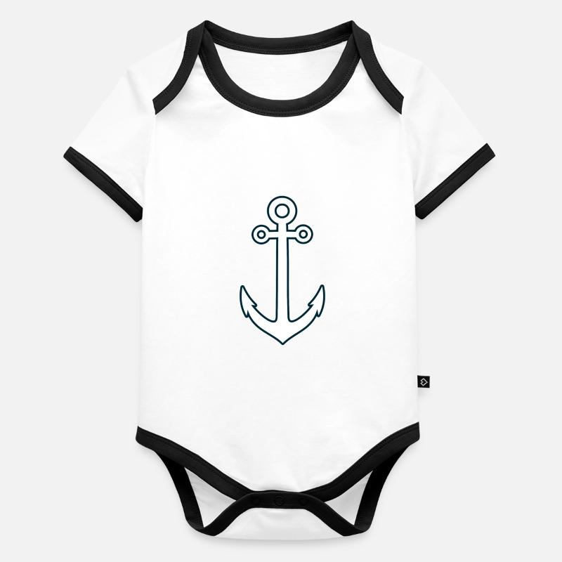 anchor Organic Baby Contrasting Bodysuit