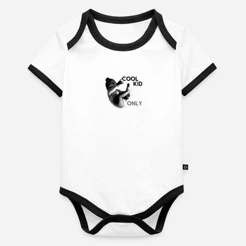 Cool Kid Only Body Bébé bio contrasté manches courtes