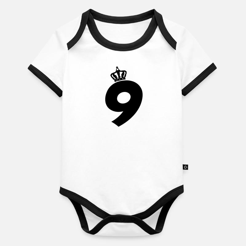 9 king Body Bébé bio contrasté manches courtes