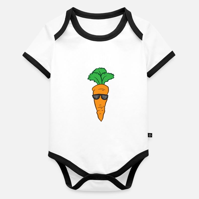 Karotte - I don't carrot at all Baby Bio-Kurzarm-Kontrastbody
