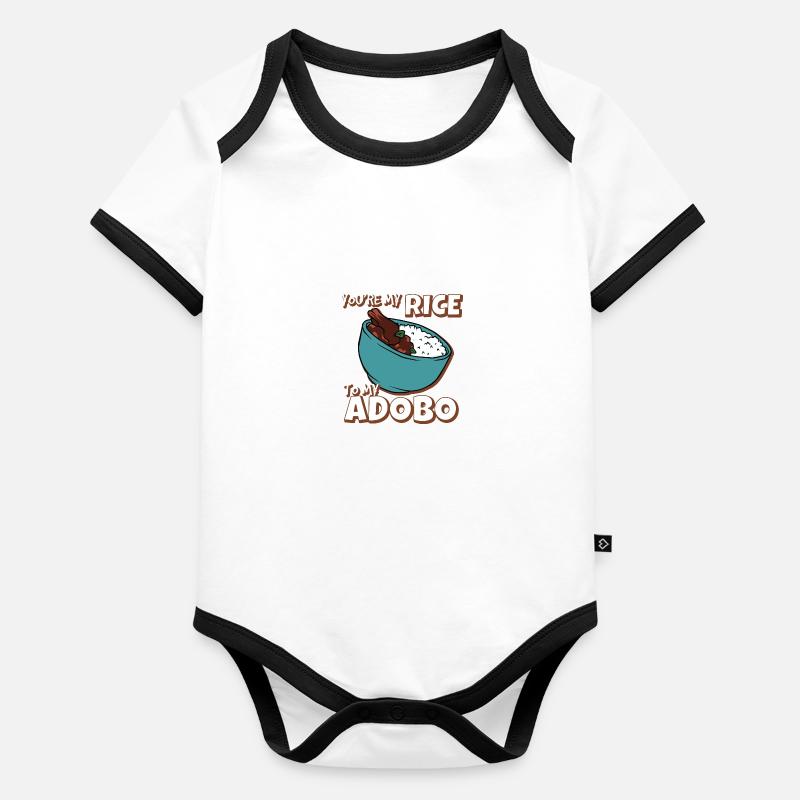 Philippines Filipino Spring Roll Grandma I Organic Baby Contrasting Bodysuit