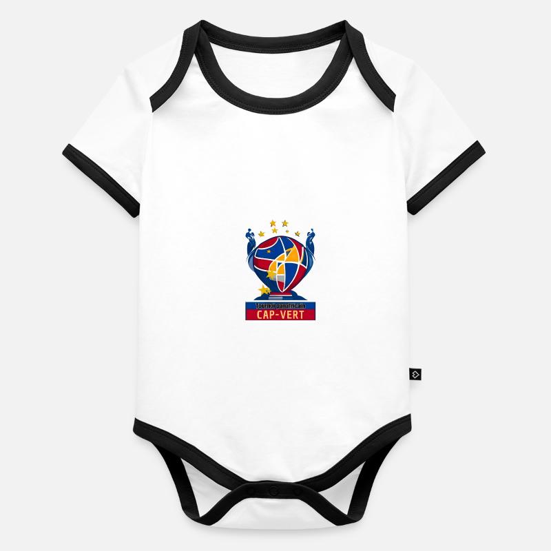 Océan de Joie Cap-Verdienne Body Bébé bio contrasté manches courtes