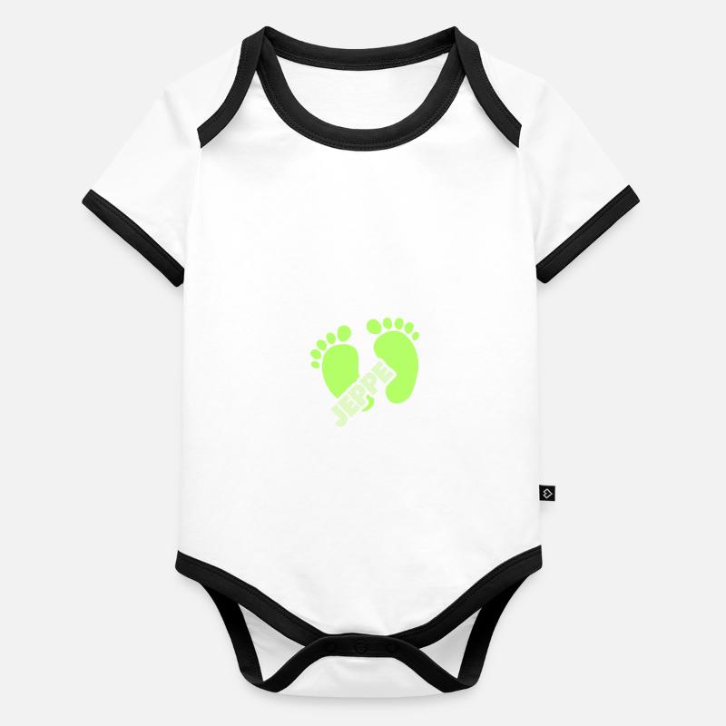 Naissance Jeppe Body Bébé bio contrasté manches courtes