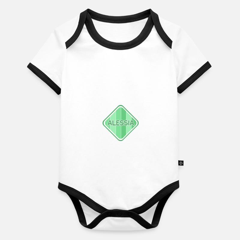 Gift for Alessia Organic Baby Contrasting Bodysuit
