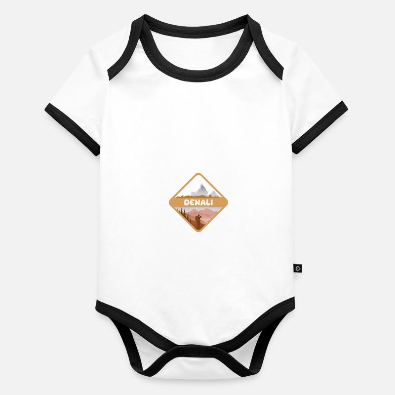Cadeau pour Denali Body Bébé bio contrasté manches courtes