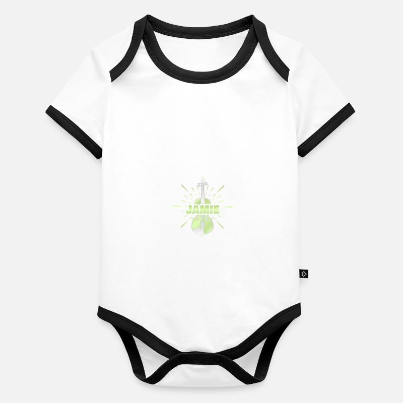String instrument J Organic Baby Contrasting Bodysuit