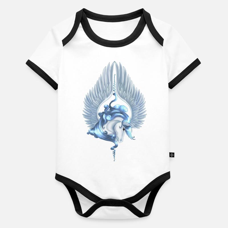 Pegasus 14 Baby Bio-Kurzarm-Kontrastbody