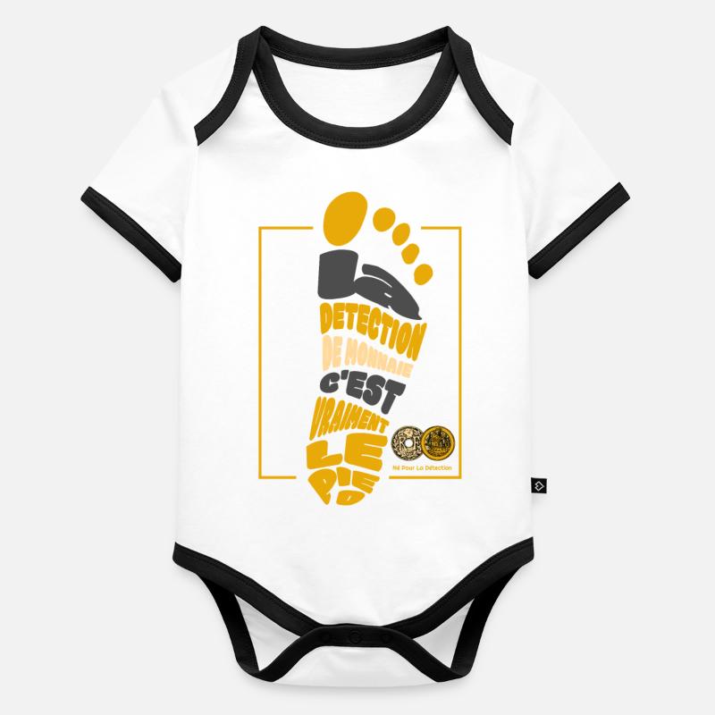 Détection - Humour Détection de Métaux Body Bébé bio contrasté manches courtes
