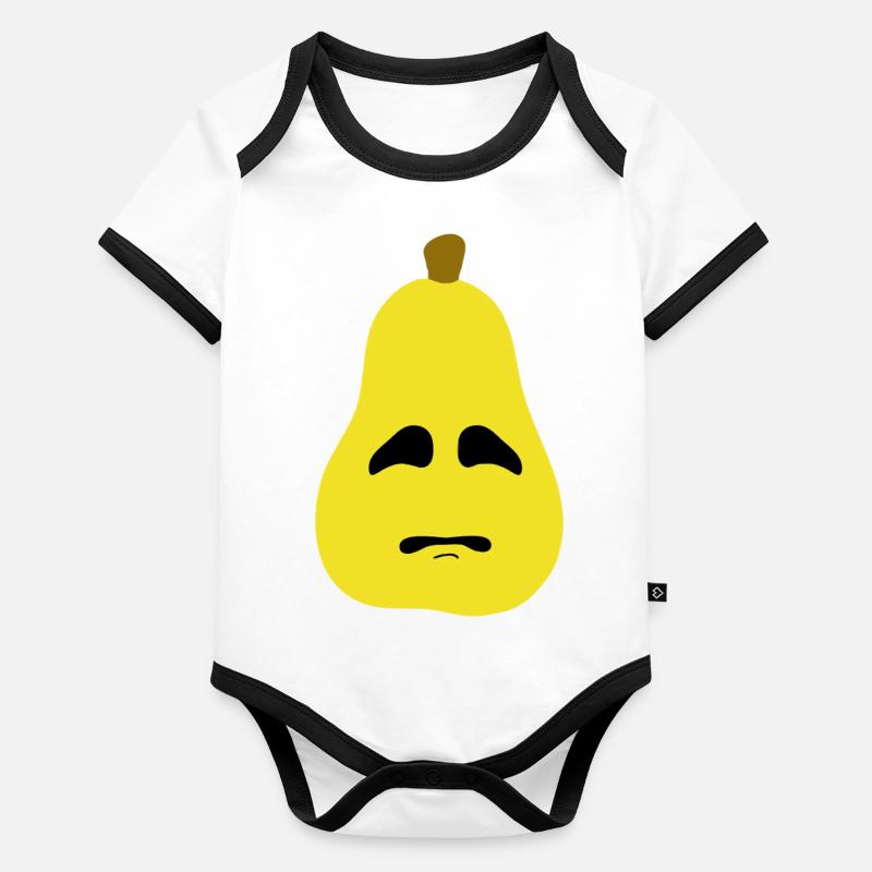 Pear Organic Baby Contrasting Bodysuit
