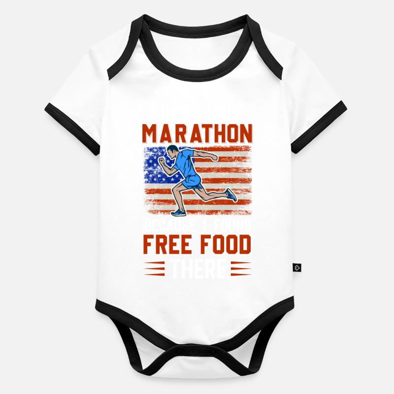 Jogging Dicton pour courir - Runners Body Bébé bio contrasté manches courtes