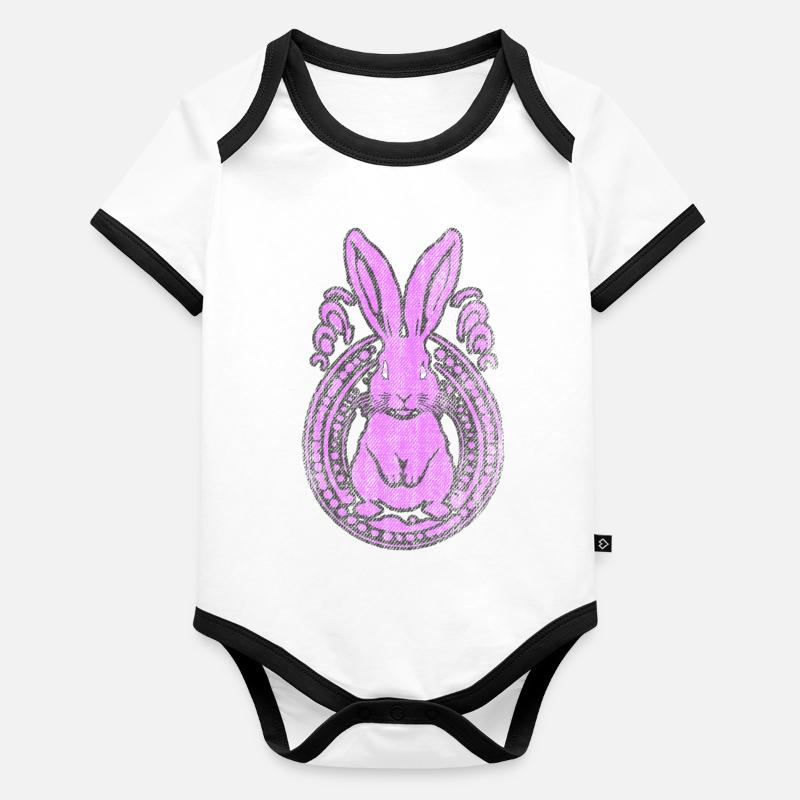Easter Bunny used Look frame rugged Organic Baby Contrasting Bodysuit