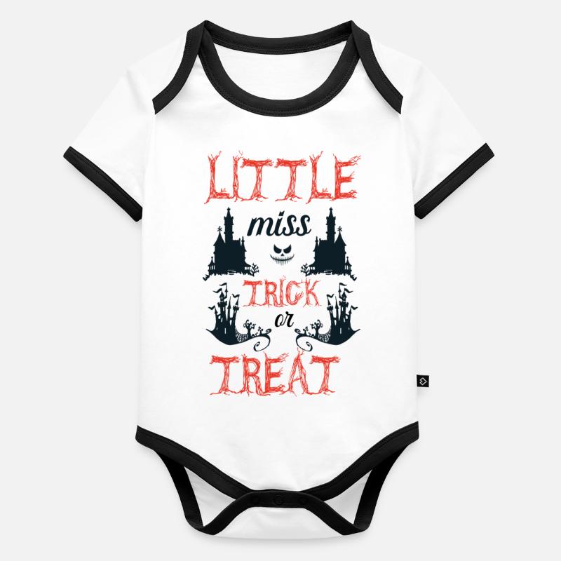 Cauchemar de vampire monstre avant Noël, Hocus Body Bébé bio contrasté manches courtes