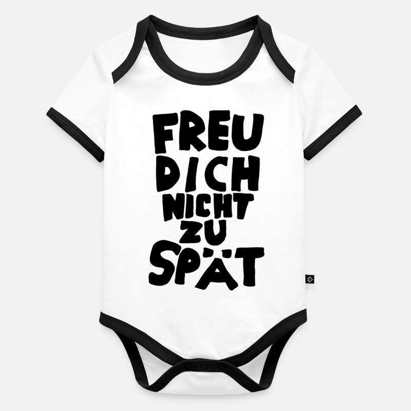 freu dich Baby Bio-Kurzarm-Kontrastbody