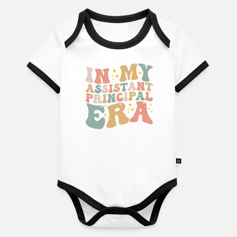 In My Assistant Principal Era Body Bébé bio contrasté manches courtes