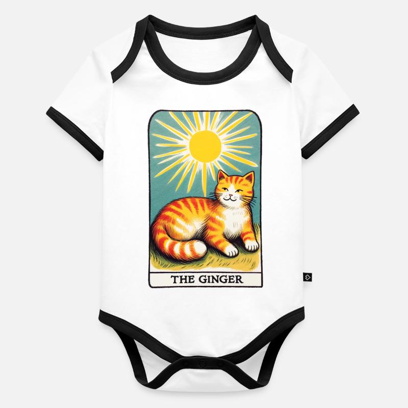Der Ingwer Baby Bio-Kurzarm-Kontrastbody