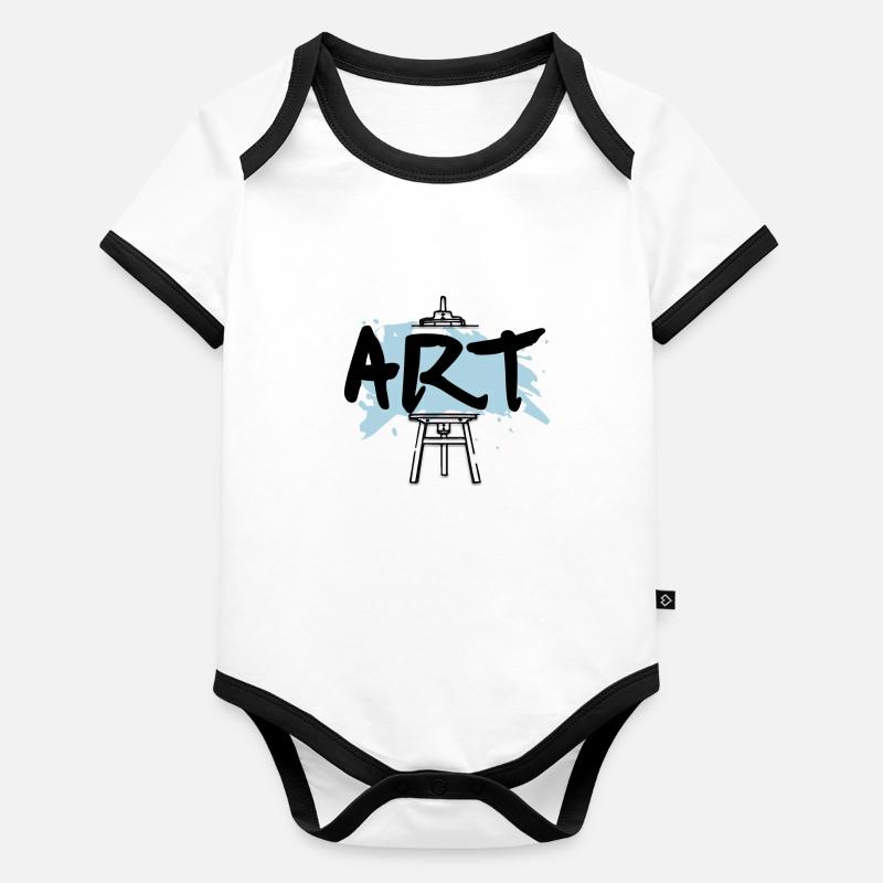 ART Body Bébé bio contrasté manches courtes