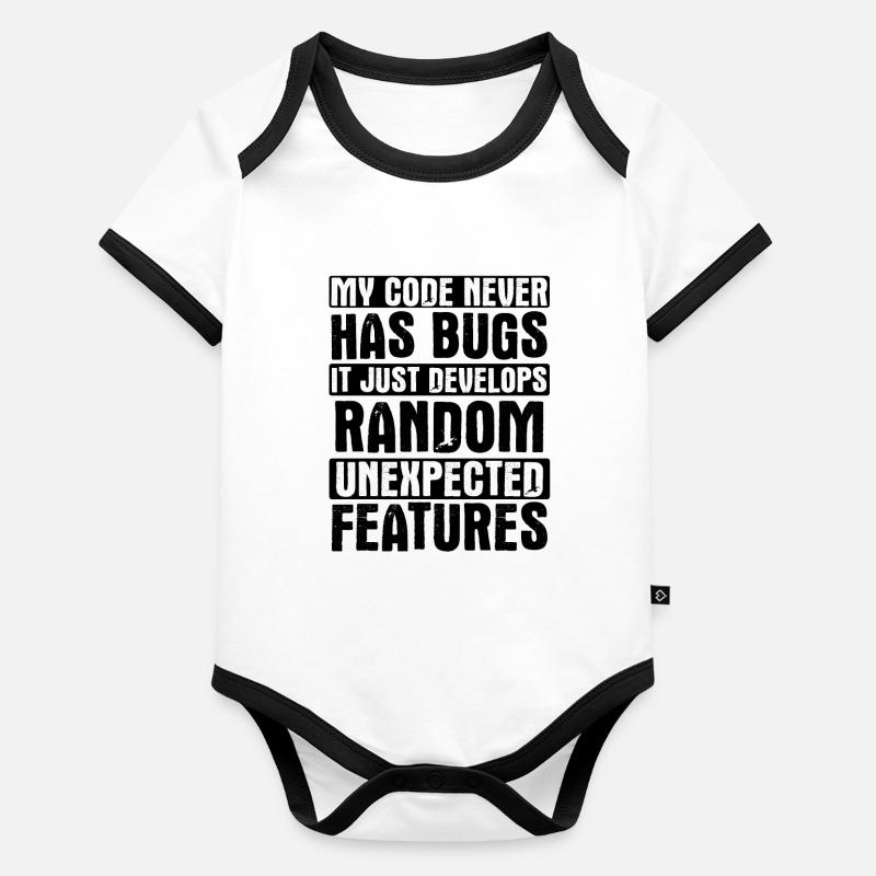 Software Ingenieur Informatiker Programmierer Baby Bio-Kurzarm-Kontrastbody