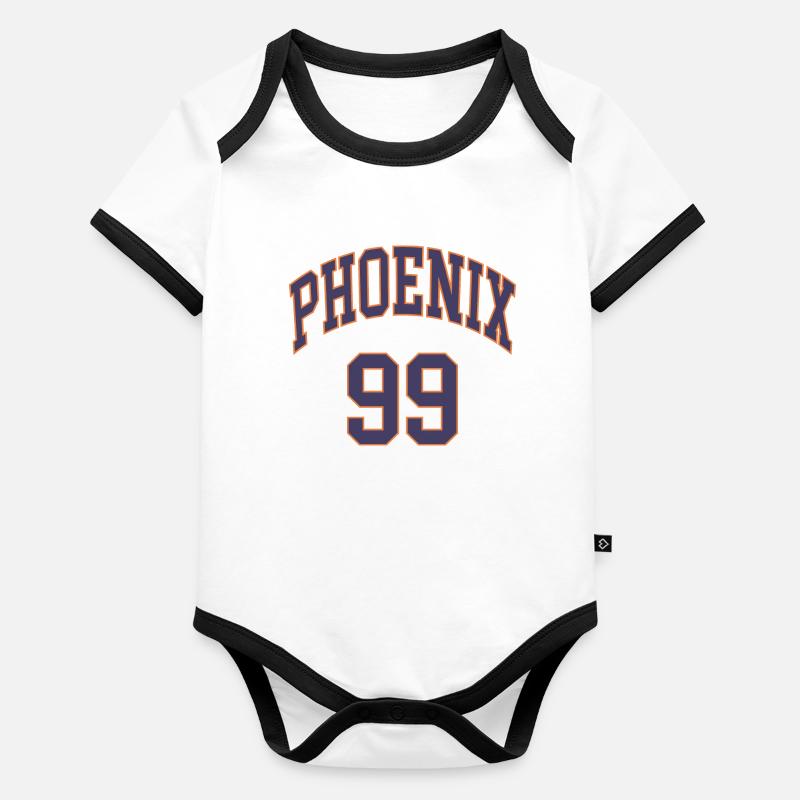 Phénix 99 Body Bébé bio contrasté manches courtes