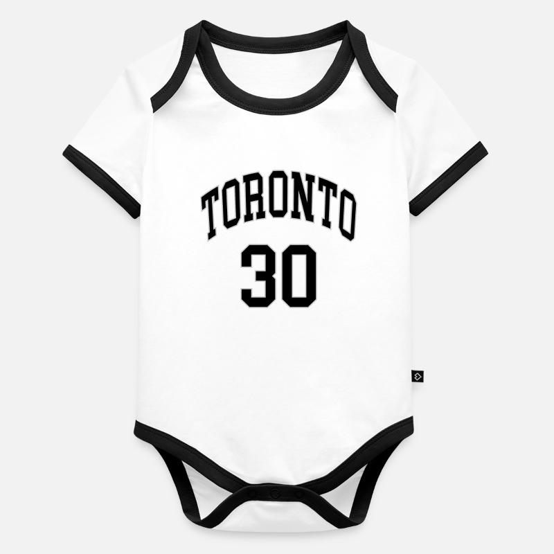 Toronto 30 Body Bébé bio contrasté manches courtes