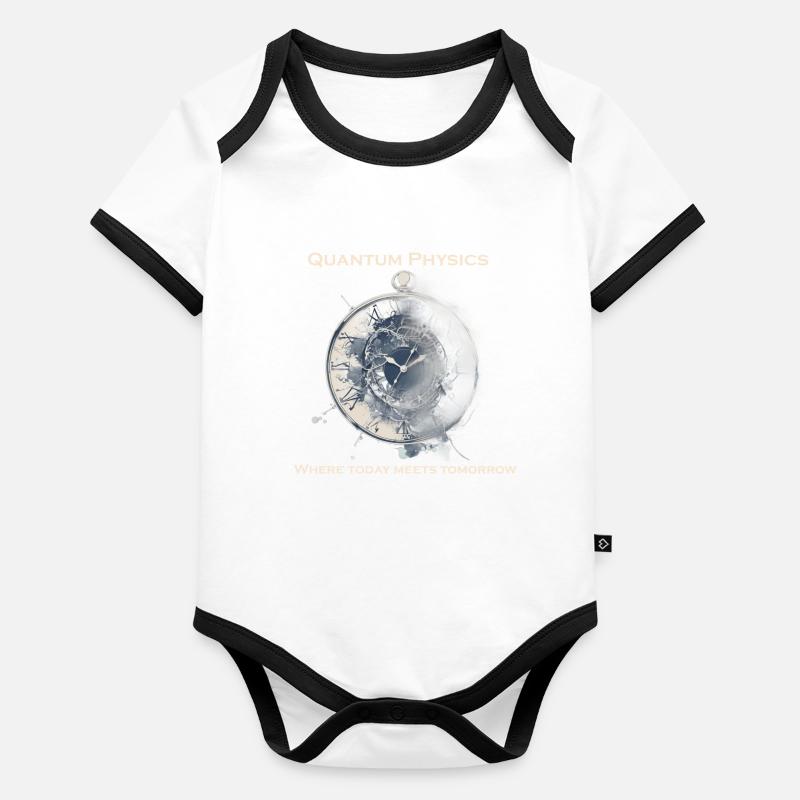 Clock uncertainty relation, quantum physics Organic Baby Contrasting Bodysuit