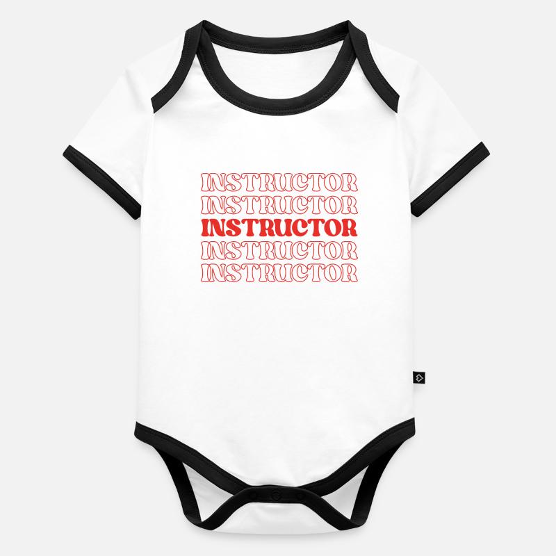 Instructor Teacher Educator Trainer Coach Organic Baby Contrasting Bodysuit