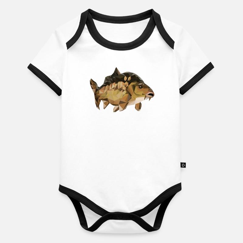carpe Body Bébé bio contrasté manches courtes