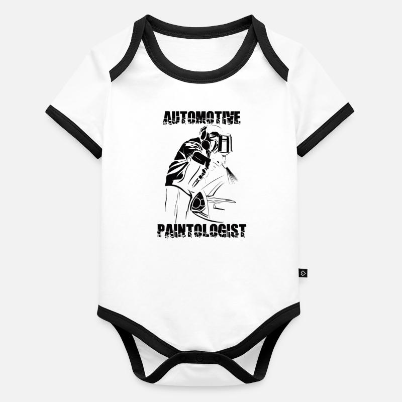 Automaler Auto Body Painter Automechaniker Baby Bio-Kurzarm-Kontrastbody