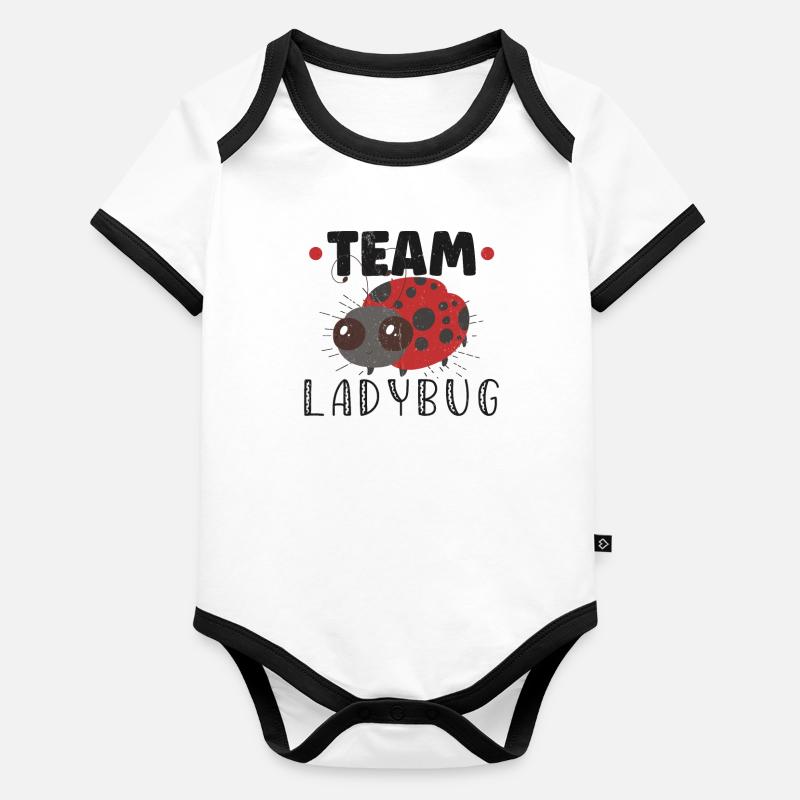 Ladybug Ladybug Entomology Insects Organic Baby Contrasting Bodysuit