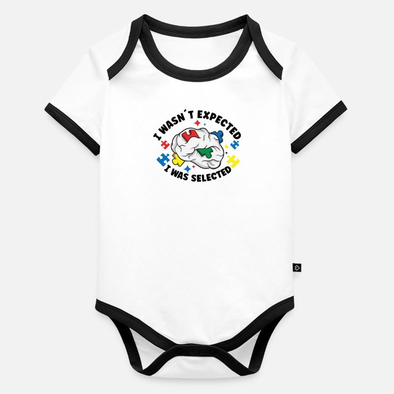 Autism Awareness Autism Disease Autistic Gift Baby Bio-Kurzarm-Kontrastbody