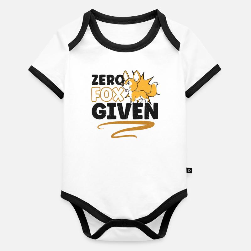 Fox lovers Foxes Love red fox Cuter Organic Baby Contrasting Bodysuit