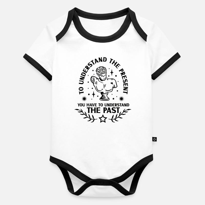History historian History Organic Baby Contrasting Bodysuit