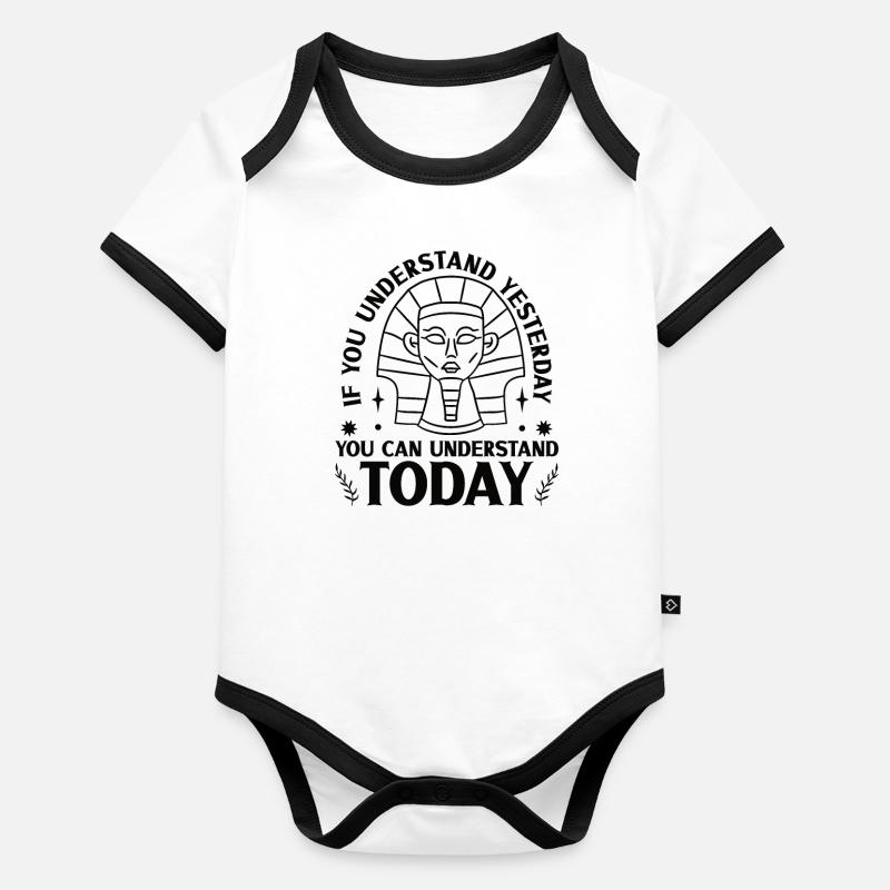 History historian History Organic Baby Contrasting Bodysuit