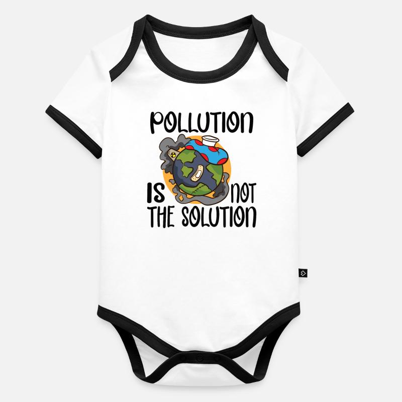 Climate Change Environmental Earth Day 2022 Baby Bio-Kurzarm-Kontrastbody