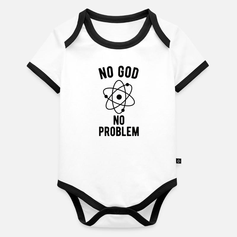 Atheist, Atheism, Anti-religion, Security, Organic Baby Contrasting Bodysuit
