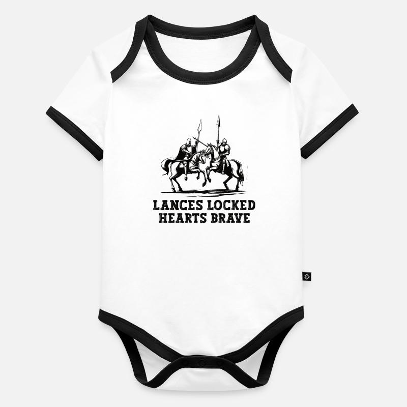 Knight Knight Medieval Renaissance Armor Organic Baby Contrasting Bodysuit