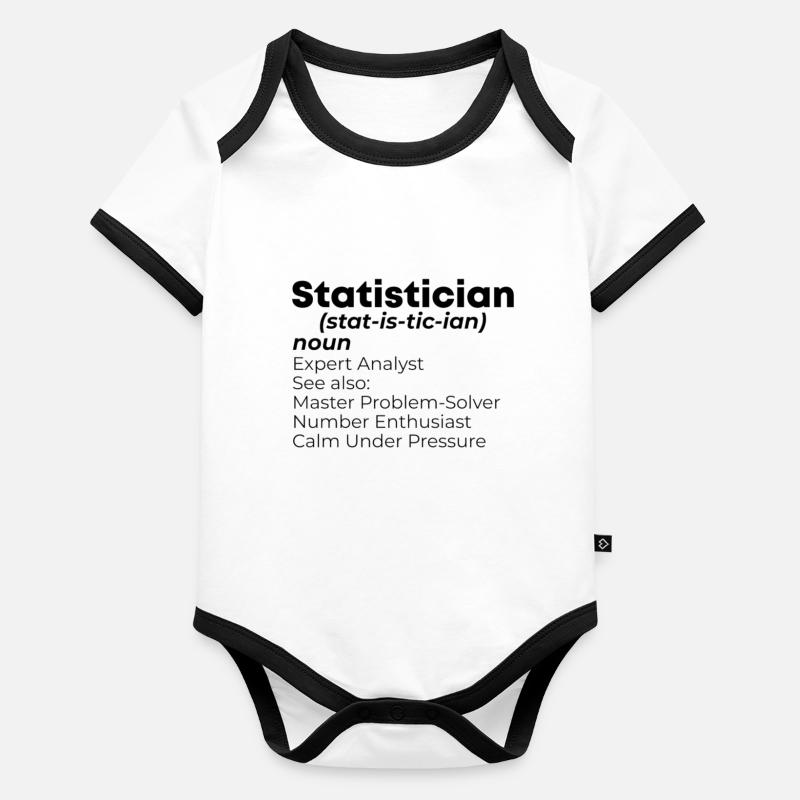 Statisticiens Mathématiciens Body Bébé bio contrasté manches courtes