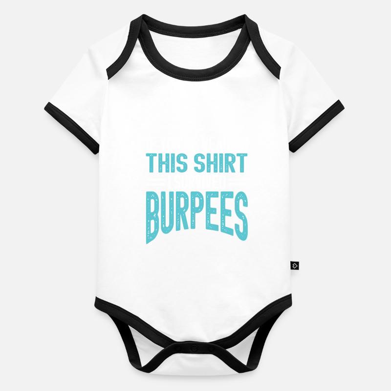 Burpees Gym exercice exercice haltérophile exercice Body Bébé bio contrasté manches courtes