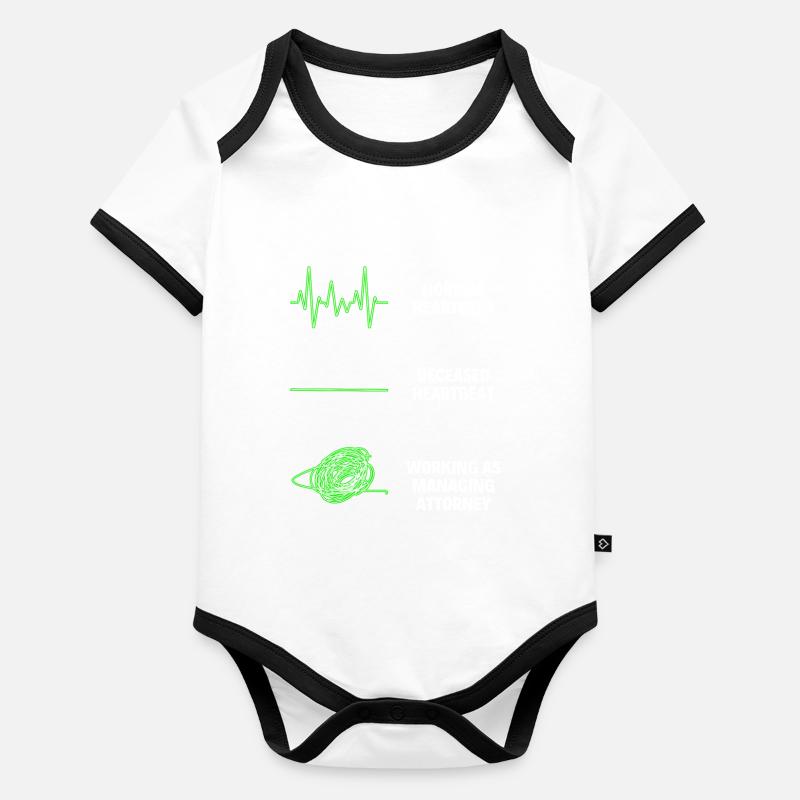 Managing Attorney Professional Worker Organic Baby Contrasting Bodysuit
